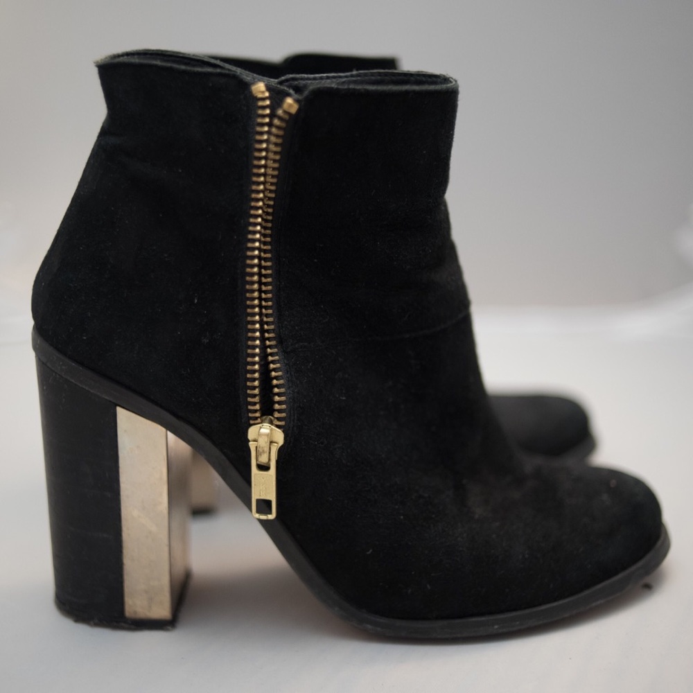 Black suede boots from Office